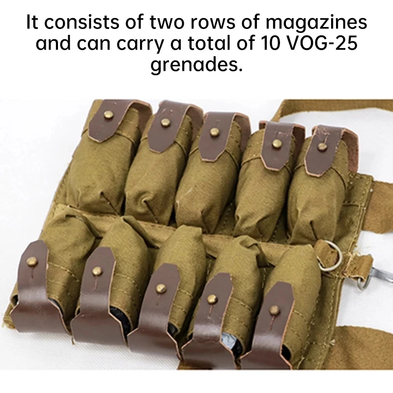 

1pc Soviet VOG - 25 Canvas Grenade Carrying Tool Bag Tactical Versipack