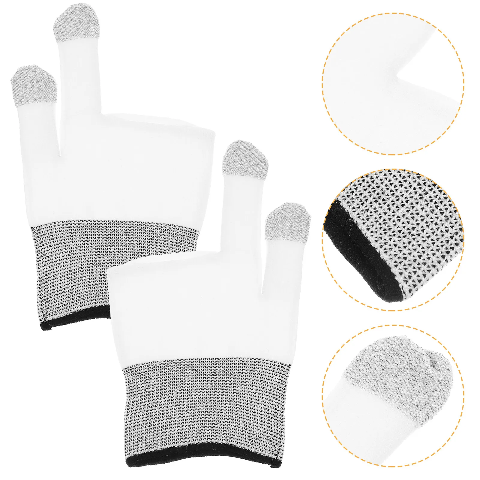 

1 пара легких игровых напальчников: ультратонкие, дышащие, предотвращающие потливость, для мобильных устройств, с улучшенной чувствительностью к касанию