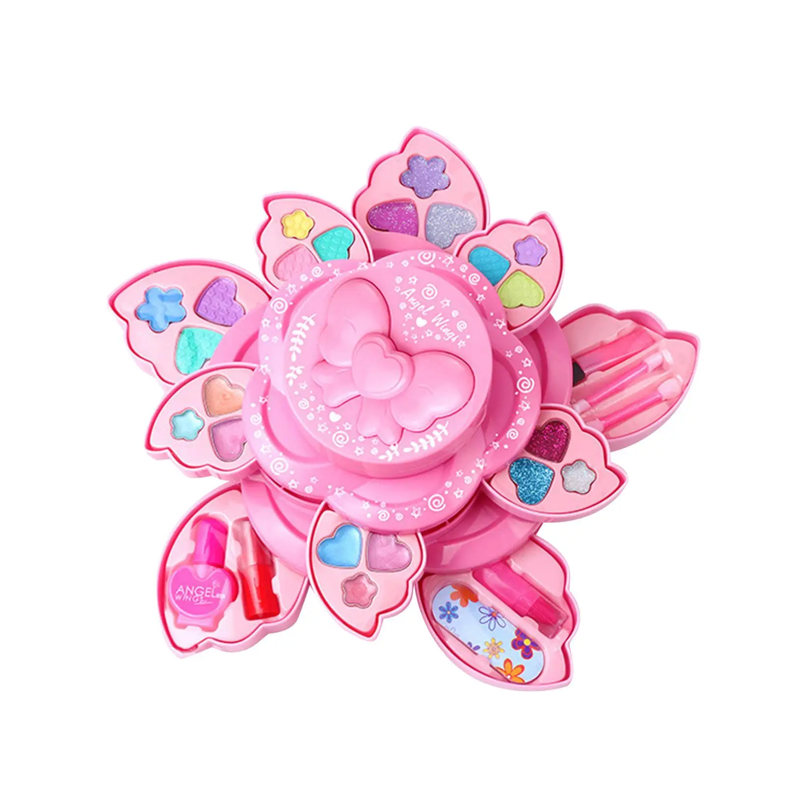 Kids Cosmetics Makeup Toy Set Pretend Cosmetic Makeup Accessories Pretend Play Makeup Toy Set for Toddlers Kids Children Girls