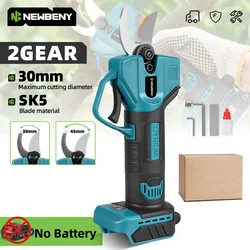 NEWBENY 2 Gears 30mm Electric Scissors Cordless Branches Fruit Tree Cutter Landscaping Power Tool For Makita 18V Battery Pin