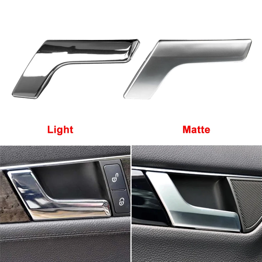 

Car Interior Upgraded Door Pull Handle With Chrome For Mercedes Benz C-Class W204 X204 C180 C200 C300 GLK 2047209762-LB