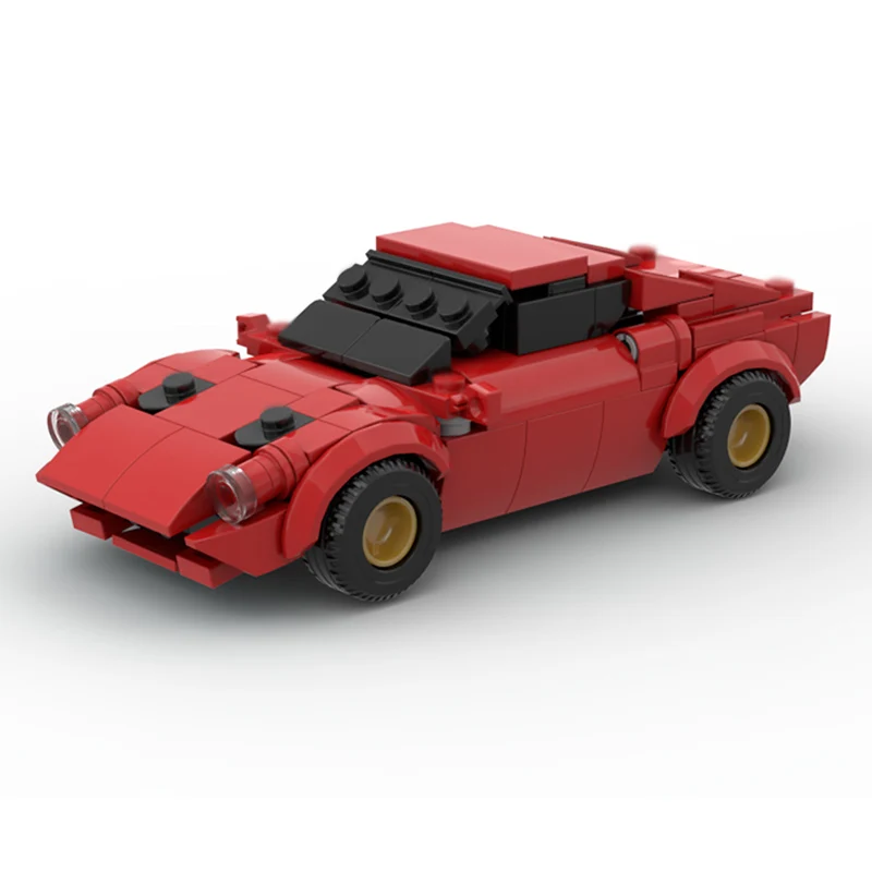 Speed Racing Car Model MOC Building Bricks Short Wheelbase Supercar Modular Technology Children Holiday Gifts Assemble Toys Suit