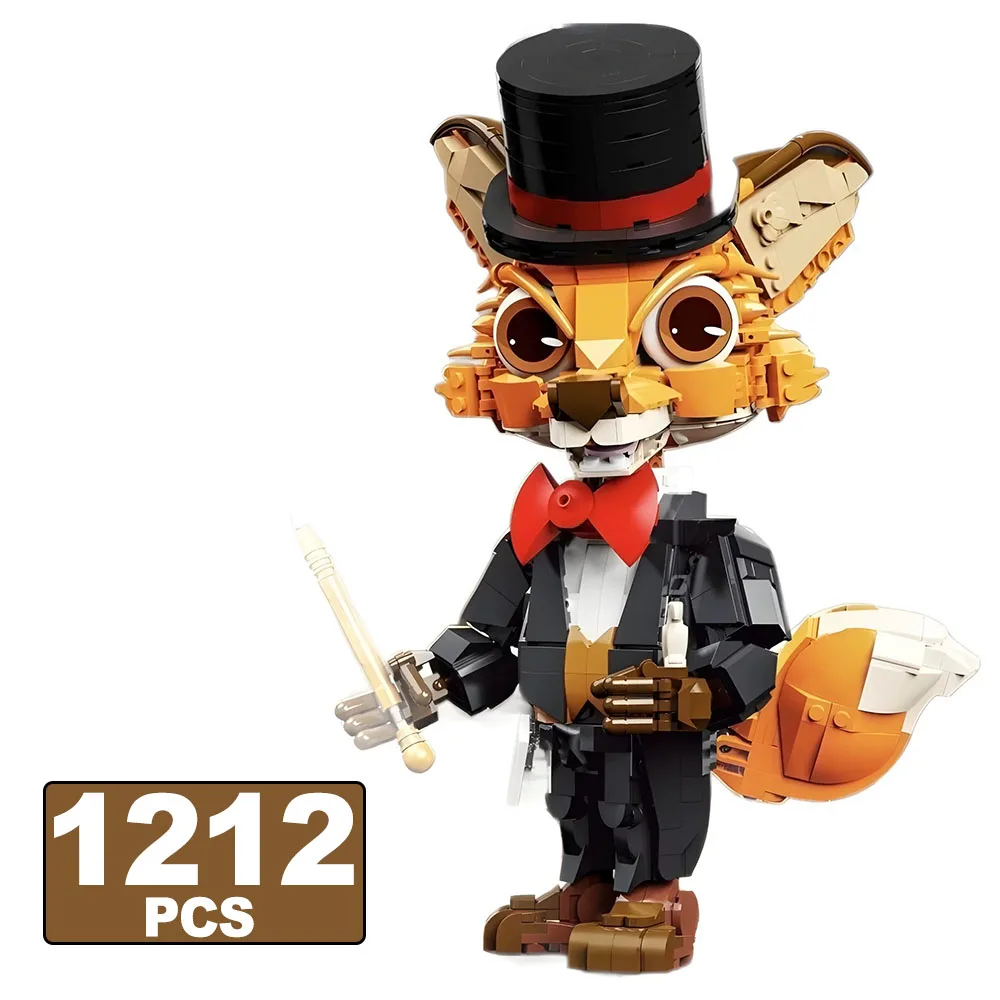 1212pcs MOC Vos Goochelaar Model Bouwsteen Magische Prestaties Magische Toverstokken Speelkaarten Creatieve Ornamenten Bricks Speelgoed Geschenken