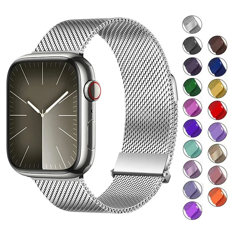 Mailänder Schlaufe für Apple Uhren armband Ultra2 49mm 44mm 45mm 40mm 38/41mm 42mm Magnet armband