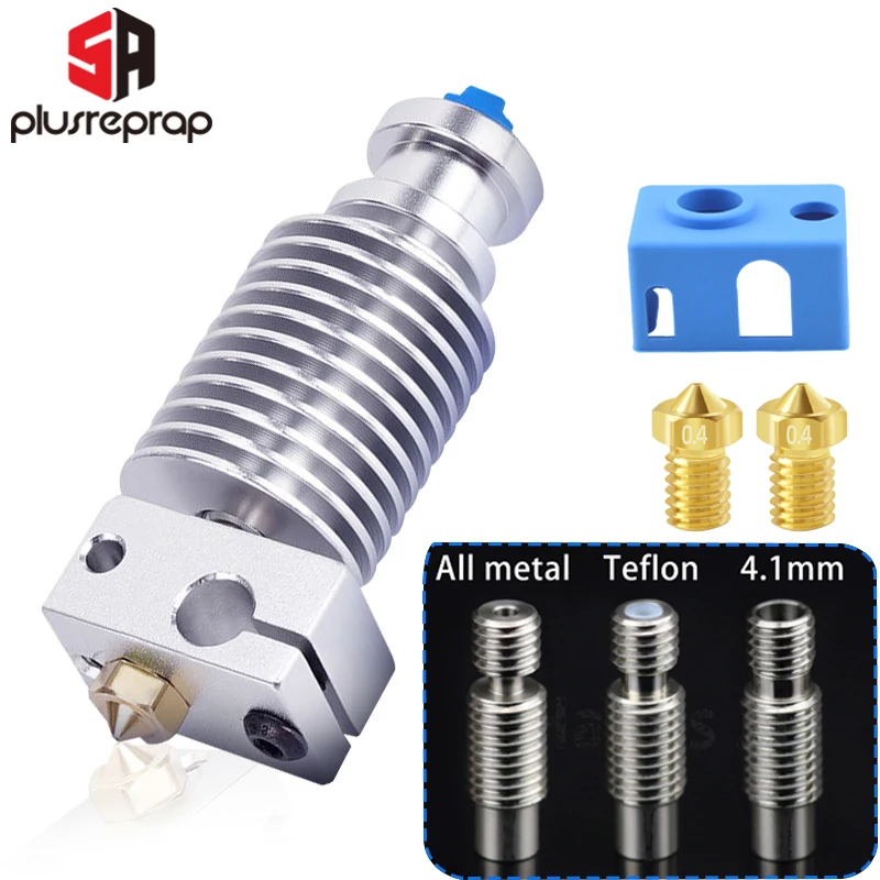 V6 Hotend Bimetal Stainless Steel PTFE Heatbreak Bowden Direct Print J-head for 1.75MM 3D Printer Prusai3 Voron 2.4 Extruder