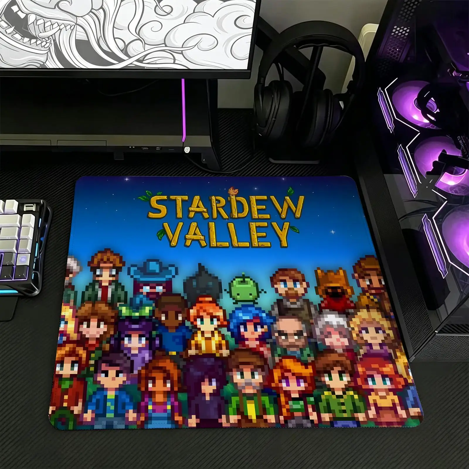 Mouse Pad Regular gaming mouse pad  Office mouse pad Laptop desk mat Stitched edge S/M/L size mouse pad  Stardew Valley