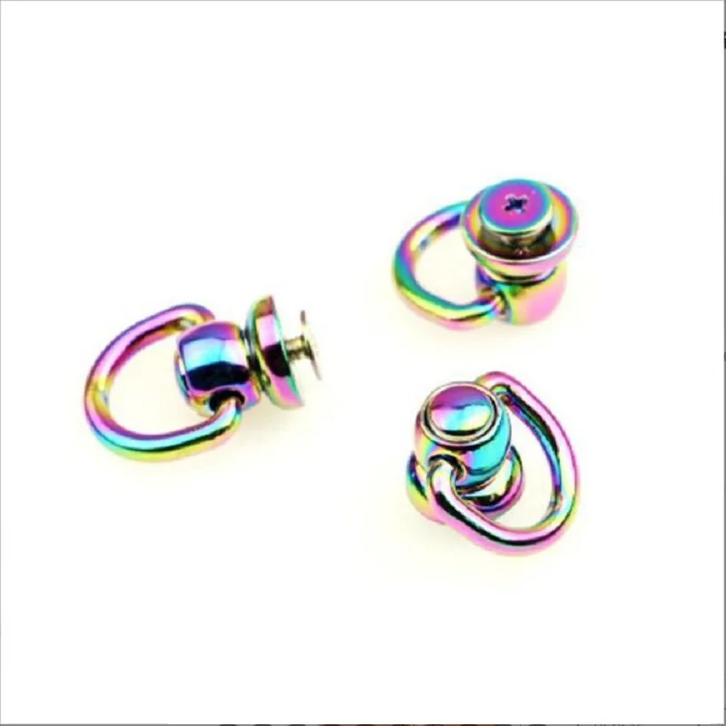 

10pcs/50pcs luggage handbag hardware accessories new color backpack side shoulder straps chain D ring link buckle