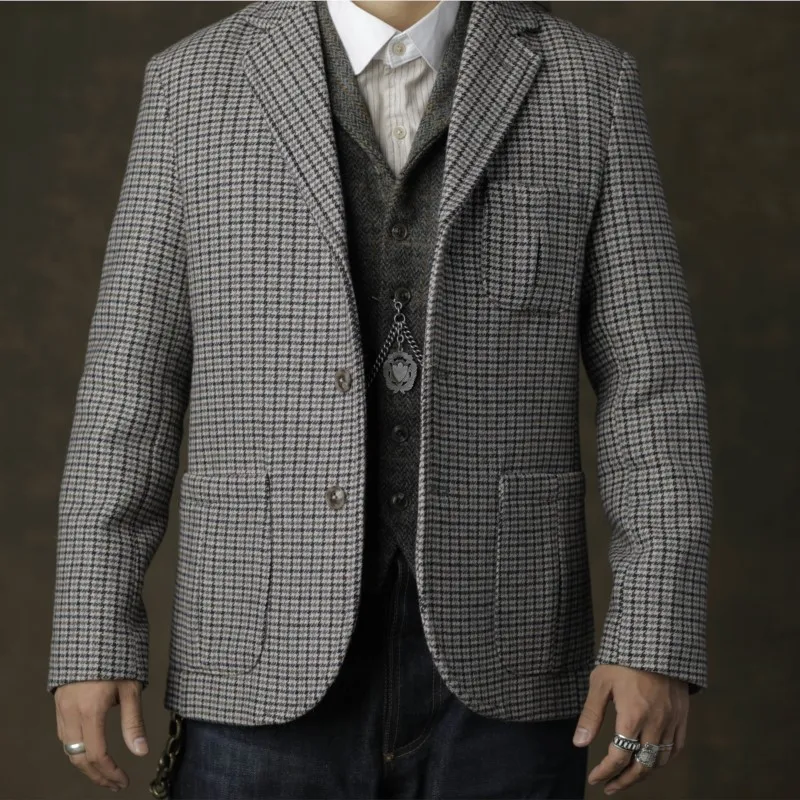 Amekaji Style Suit Jacket American Retro Men's Jacket