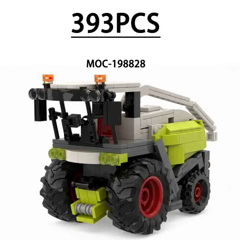 

MOC-198828 Building Block Agricultural Tractor Model 393 Pieces Birthday Gift Christmas New Year Toy Gift