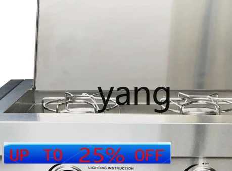 

LMMOutdoor Embedded Side Furnace Gas Double Stove Stainless Steel Kitchen Liquefied Petroleum Gas Stove