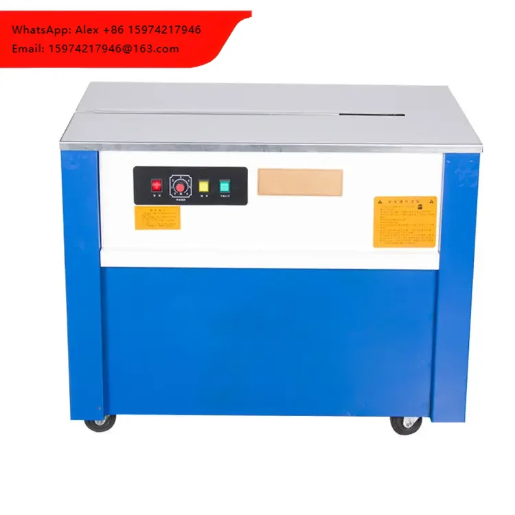 Semi-Auto Type Strap Strapping Bundling Machine Electric Wooden Frame Packaging