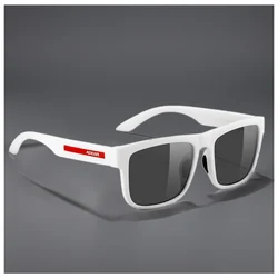 2025 KDEAM New Polarized Sunglasses For Men White Frame UV400 Protection Lens Black Driving Sun Glasses Fishing Eyewear