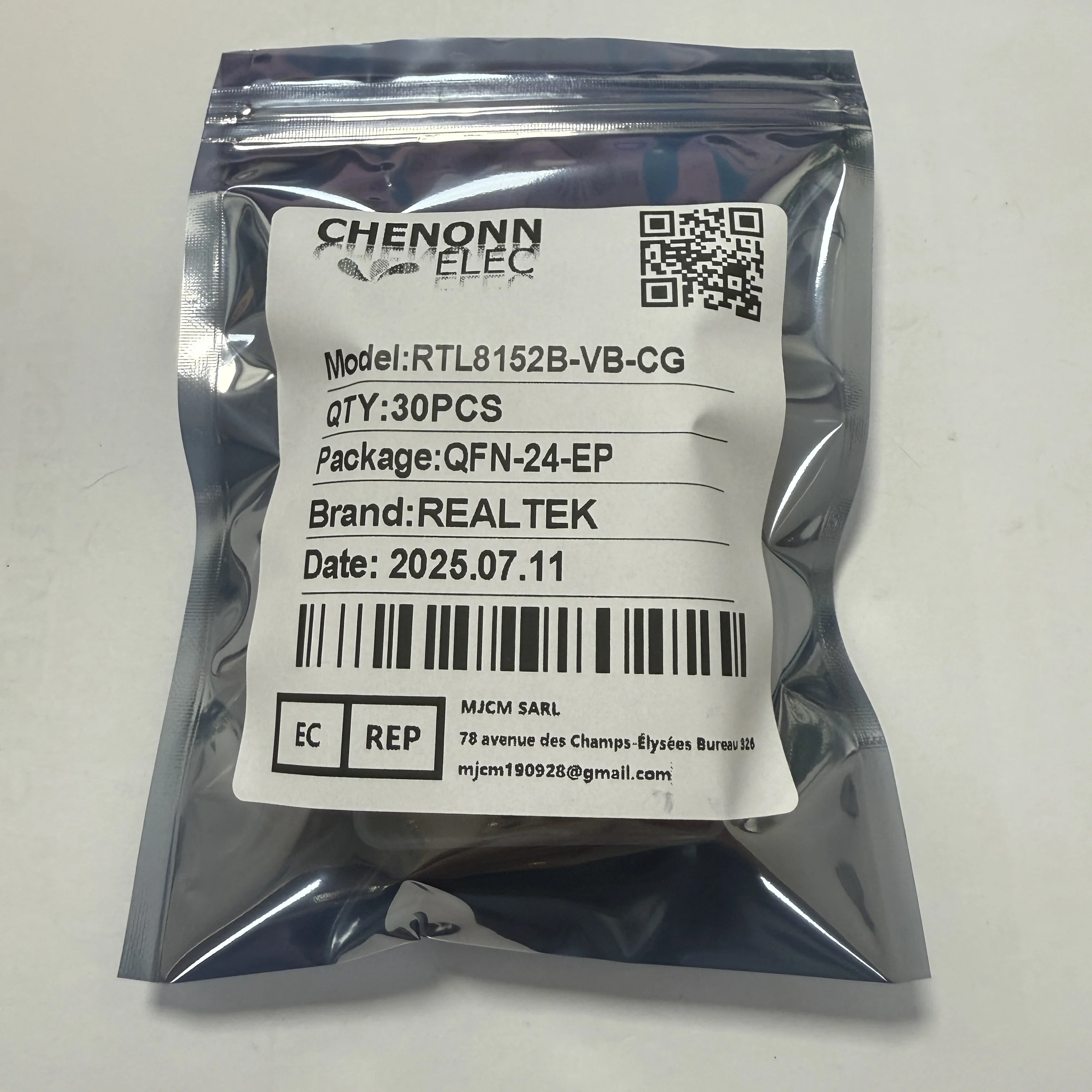 10 ชิ้น/ล็อต RTL8152B-VB-CG (ตัวรับส่งสัญญาณอีเธอร์เน็ต)