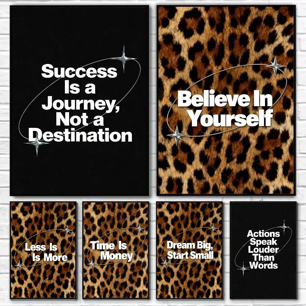 

Unique Custom Trendy Motivators Poster Self-adhesive Art Waterproof Paper Sticker Coffee House Bar Room Wall Decor