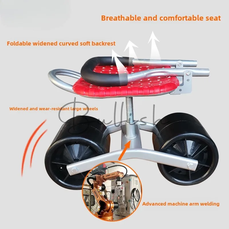 Mobile lazy stool rotating lift, agricultural planting pruning work bench