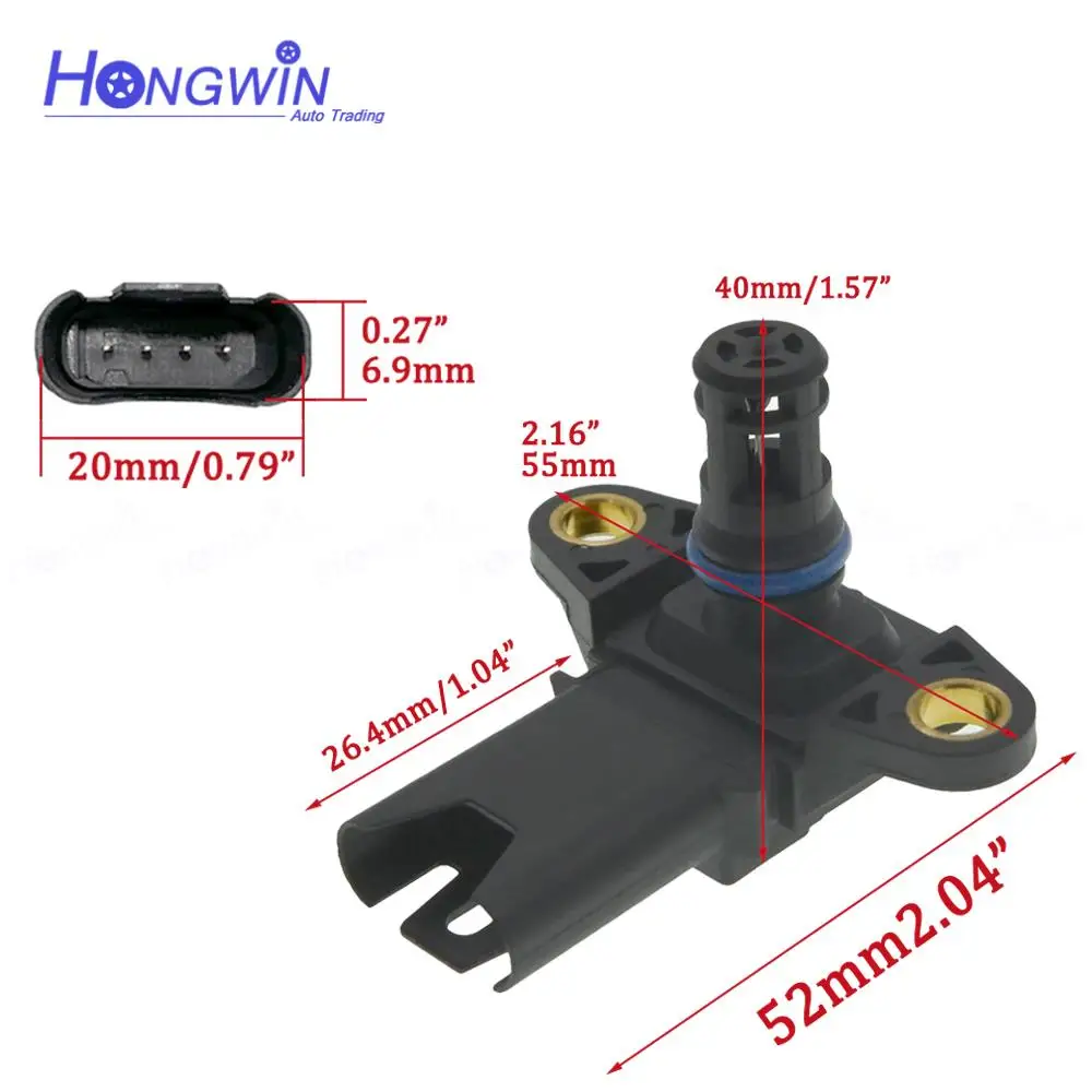 OE#: 13627585493 For BMW F01 F02 F03 F04 F07 F10 F11 Intake Air Manifold Boost Pressure MAP Sensor 5WK96875Z 5WK96805Z 7551429