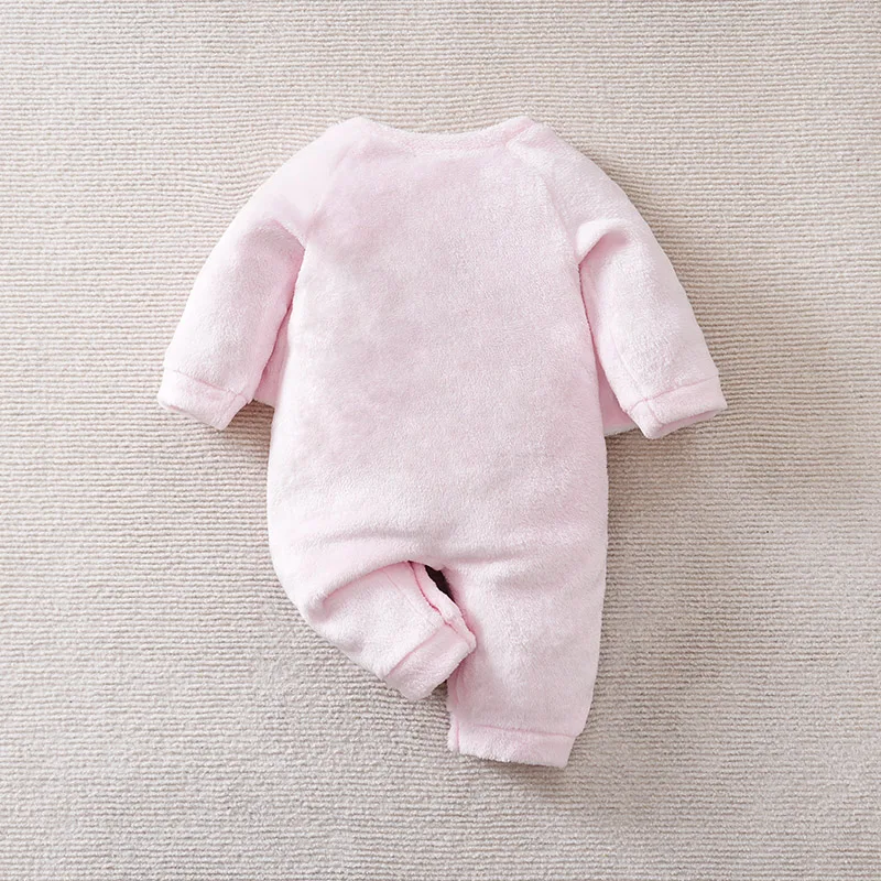 Baby Clothes Cute Cartoon 3d Pig Flannel Comfortable And Soft 0-18 Boys And Girls Autumn And Winter Long Sleeved Baby Jumpsuit