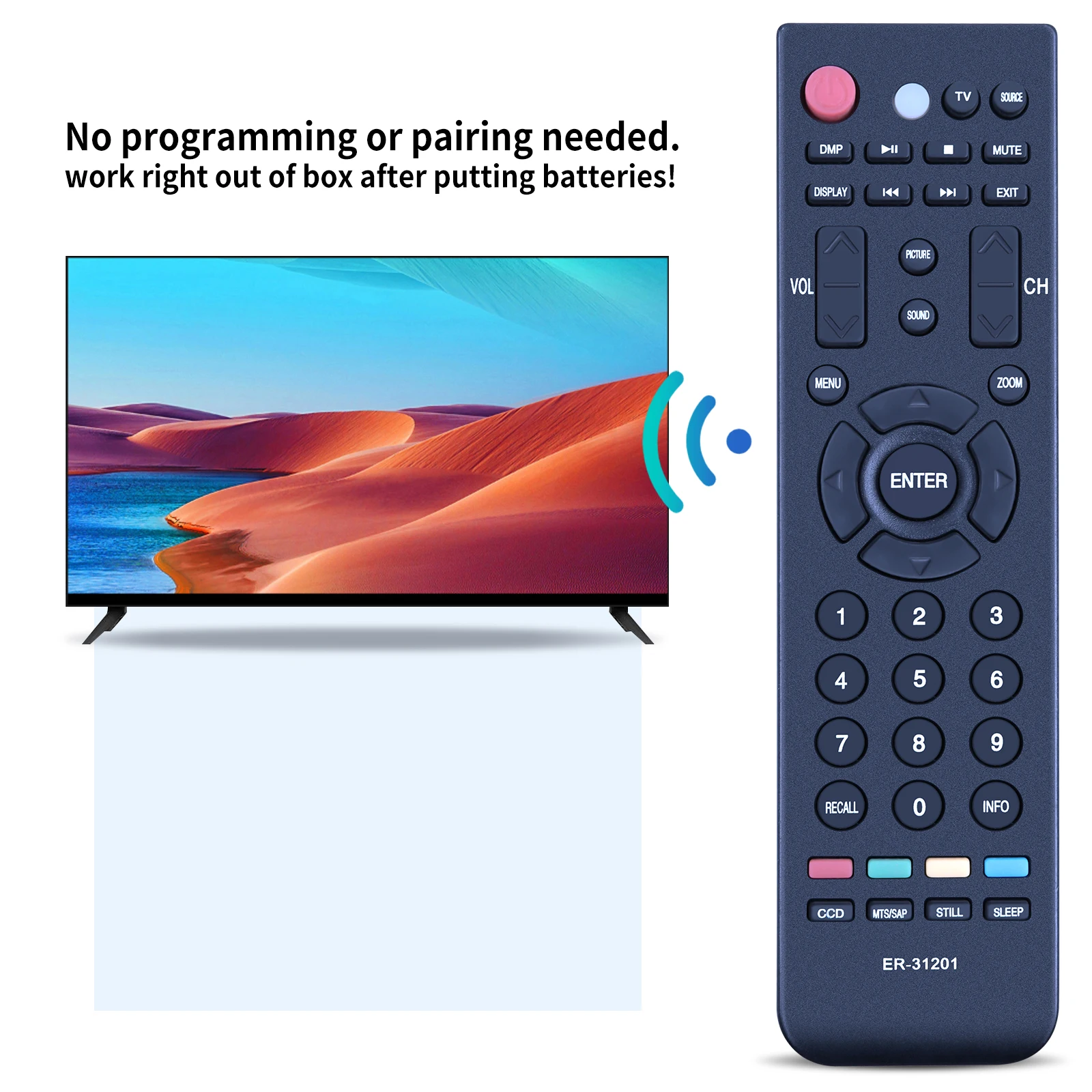 New Remote Control ER-31201 for Hisense Smart TV