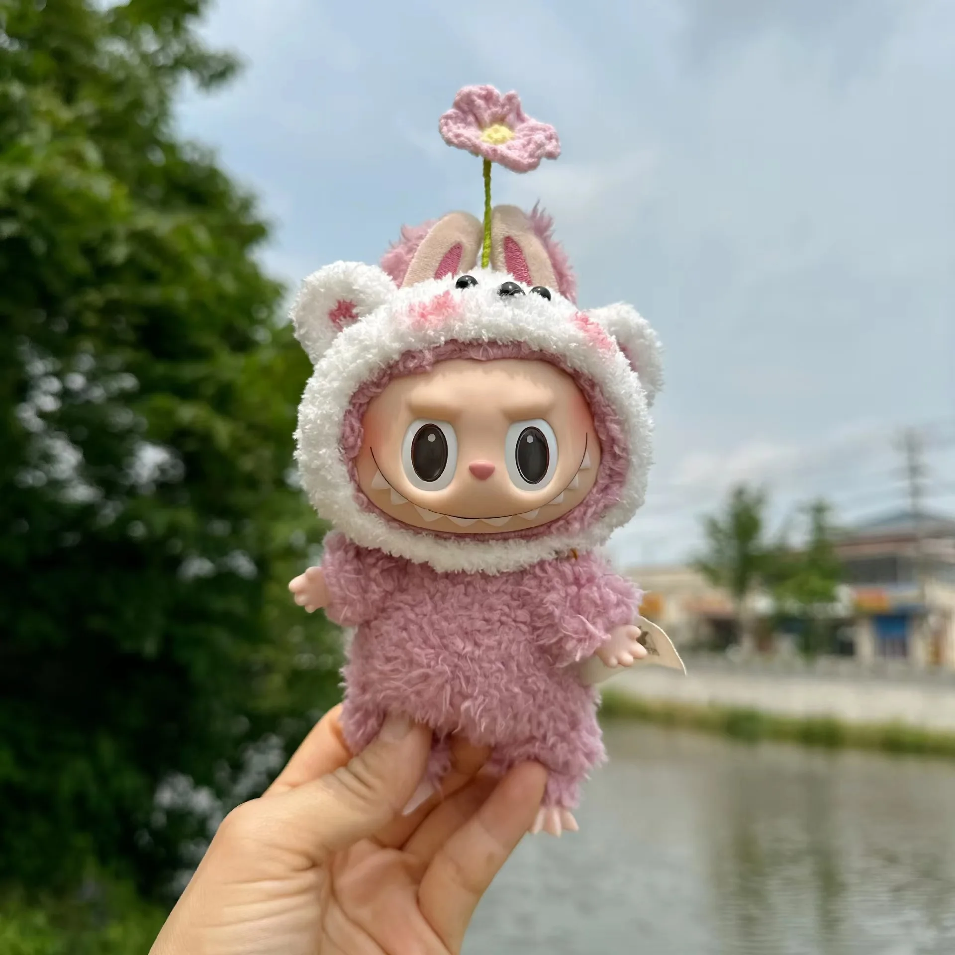 Handmade Hat 17cm Plush Doll'S Clothing Accessories For Korea Kpop Exo Labubu I II Idol Dolls Sitting Party No Doll