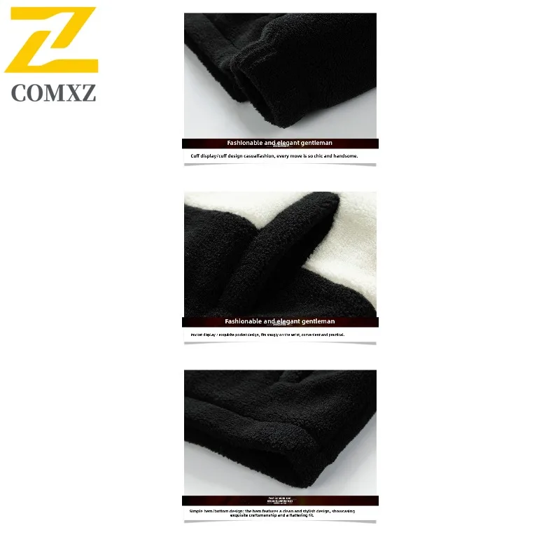 سترة مبطنة للرجال من COMXZ بتصميم سميك ممتاز لرحلة السفر مقاومة للرياح والتخييم والنزهات معطف باركر ملابس يومية حشوة شتوية دافئة