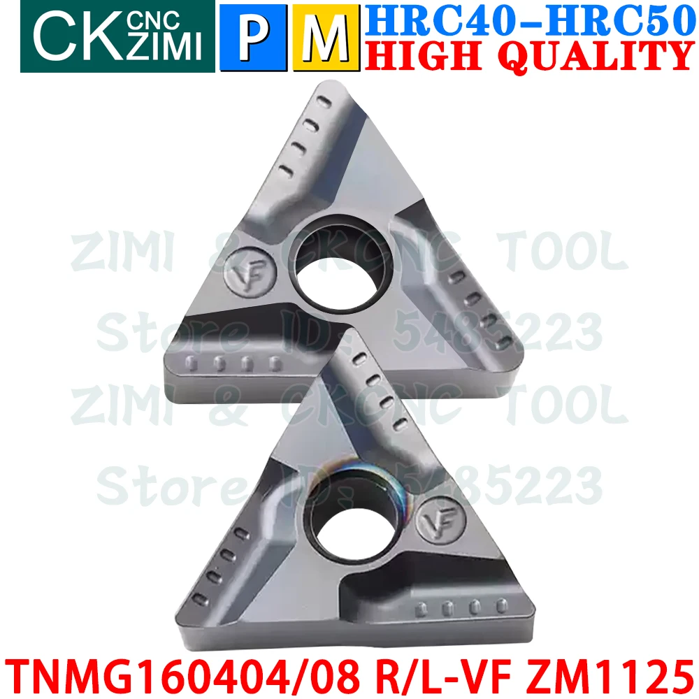 TNMG160404R-VF TNMG160404L-VF TNMG160408R-VF TNMG160408L-VF ZM1125 Wkładki z węglika Cięcie rowków Narzędzie do toczenia płytek TNMG1604 TNMG 1604 R/L VF CNC Narzędzia do frezowania