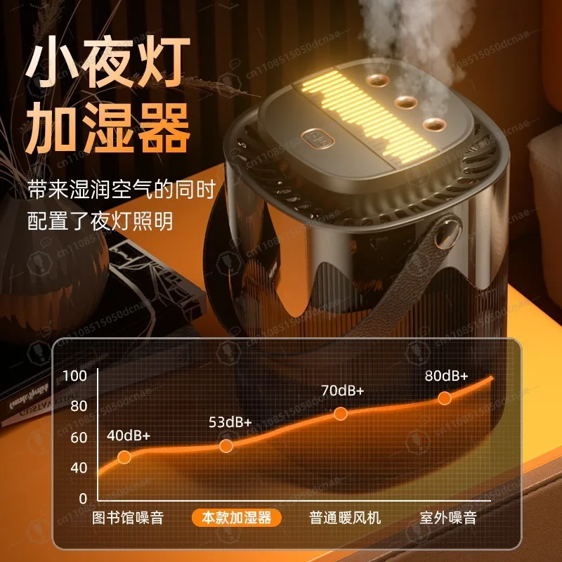 جهاز ترطيب ذكي بسعة كبيرة، جهاز ترطيب منزلي بحجم ضباب ثقيل، ضوء ليلي لغرفة النوم، دفعة بخاخ لسطح المكتب