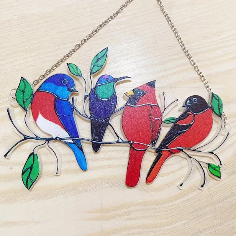 1pc Home Decoration Pendants, Bird Pendants, Decorative Bird Flock Series Ornaments