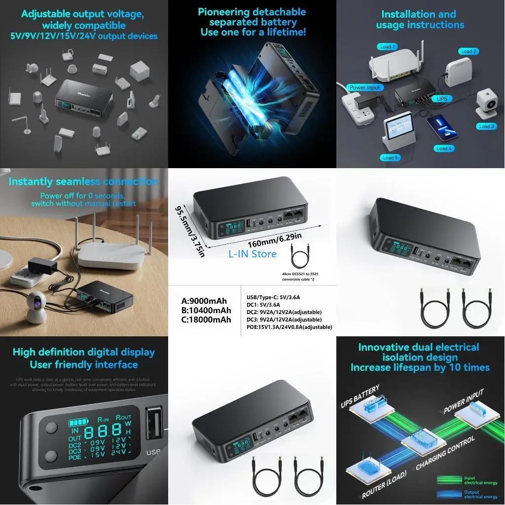 Multifunction UPS PACCHIO MINI EFFETTIVO ENITRO ENTRIAME PER VARIEI VENDE OUTTUS