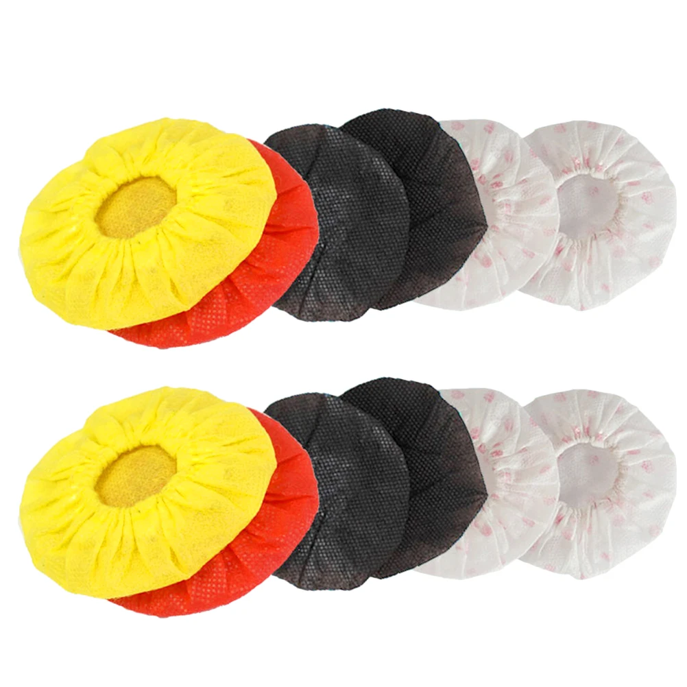 

66pcs Disposable Microphone Cover Set Replacement Microphone Case Removal Non-woven Fabric Cover for Karaoke School (White Red +