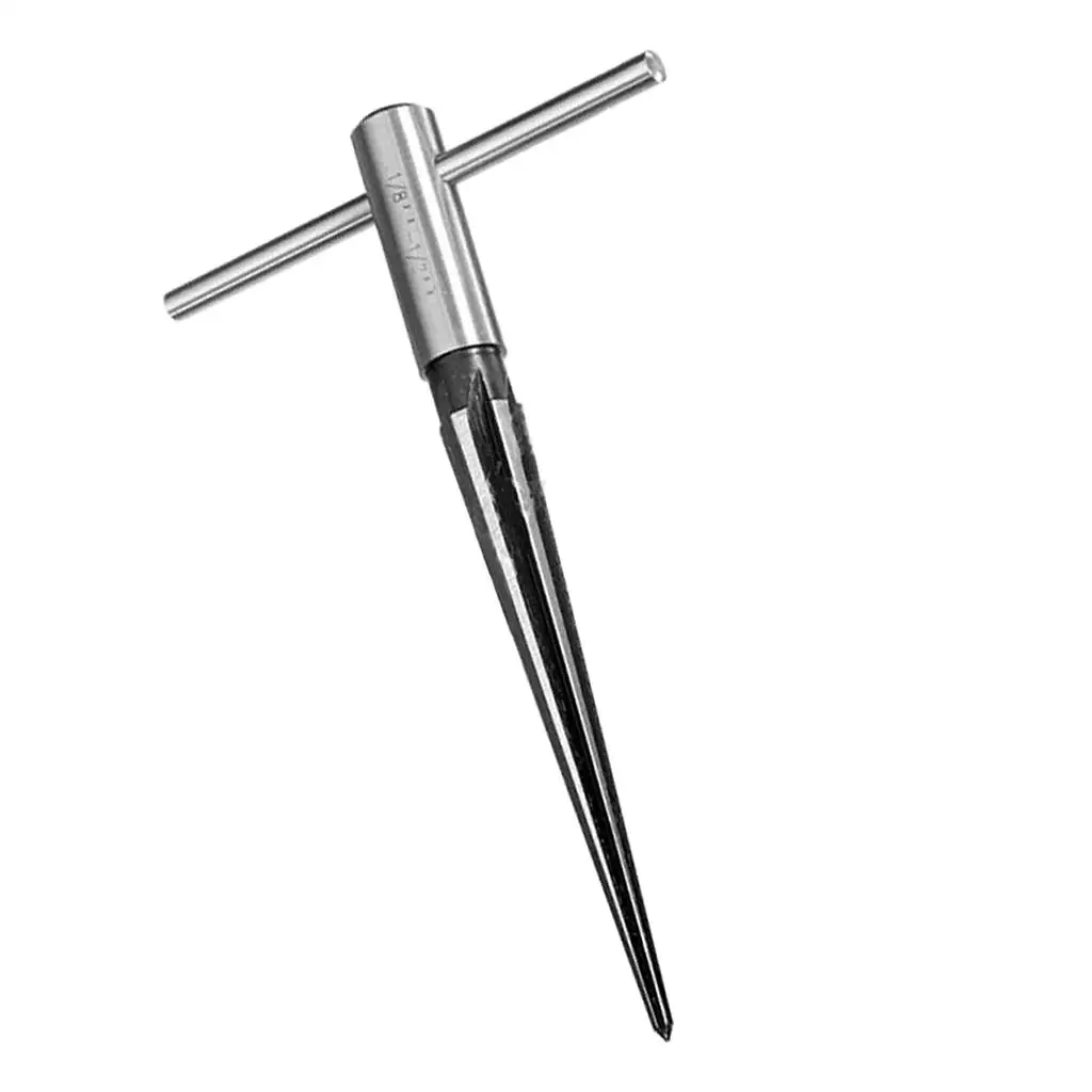 Iron Tapered Reamer for Guitar Bridge Pin Holes Fluted Cut Drill Chamfer Tool for Acoustic Guitar DIY Use