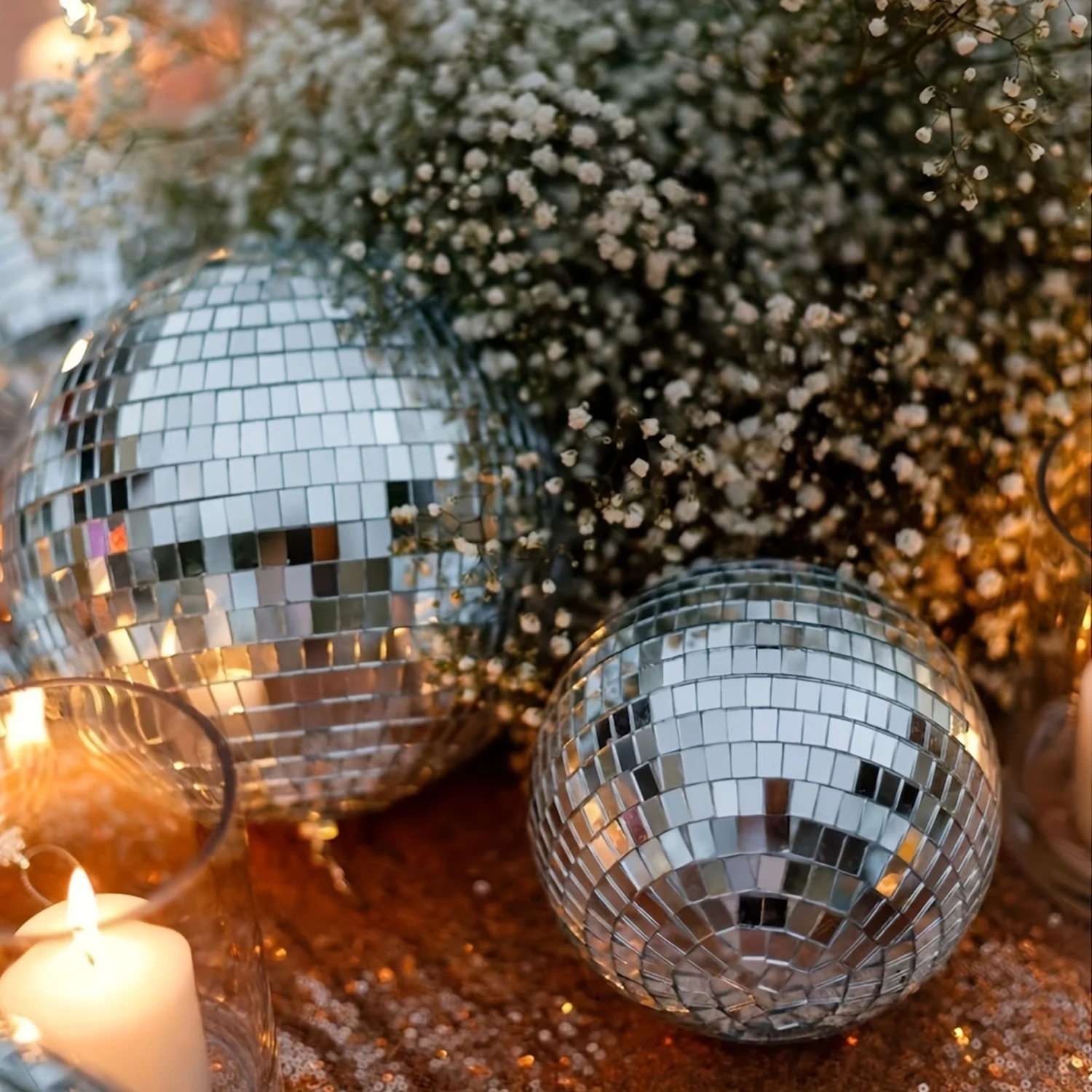 Zestaw 50 sztuk srebrnych odbl – Disco Ball Mirror recenzja i cena
