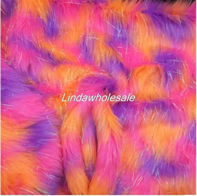 wholesale quality colorful jacquard fox fur,faux fur fabric,Clothing material,felt cloth,