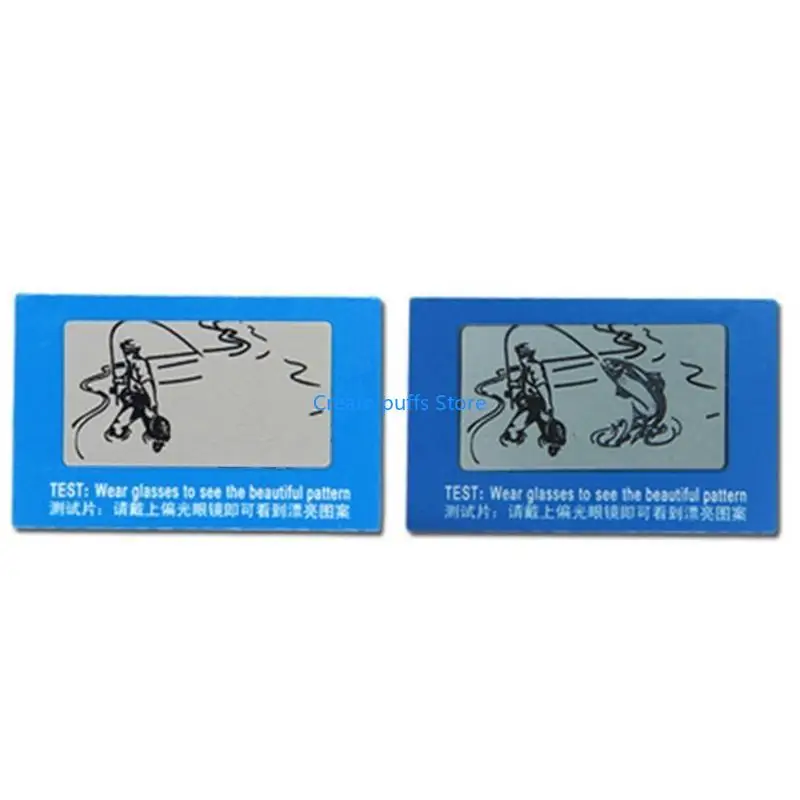 50LE Polarized Glasses Test Card,Polarization Sunglasses Tester