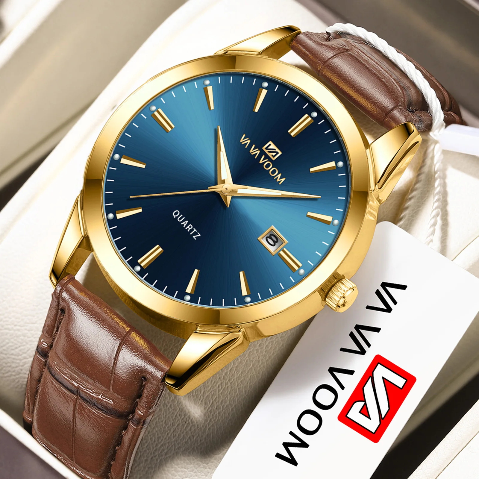 

Fashion Business Ladies Watches 29mm Thin High Quality Original Calendar Women's Quartz Wristwatches 3ATM Waterproof Daily Wear