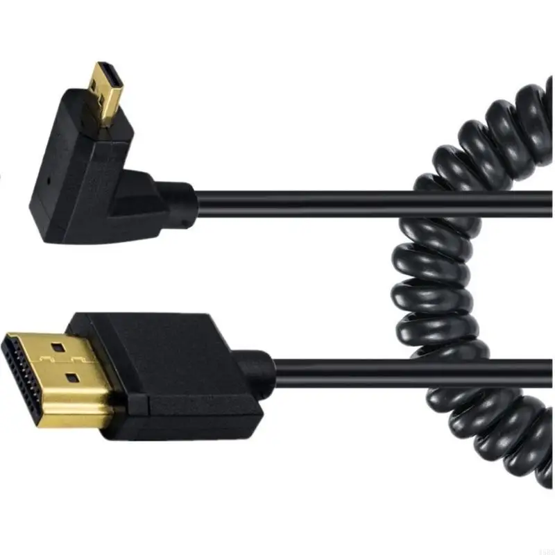 Cavo micro hdmi compatibile HDMI maschio a micro HDMI compatibile HD Cavo ad angolo sinistro destro da 90 gradi 4K60Hz per HDTV