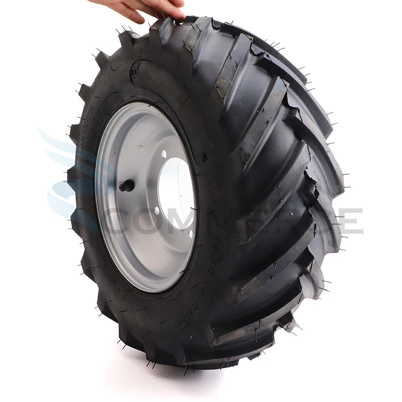 16×6.50-8 Vacuum Tyre Off-Road Tubeless Tires With 8inch Hub For ATV Buggy Snowplow Lawn Mower Farm Vehicle Quad Bike Wheel