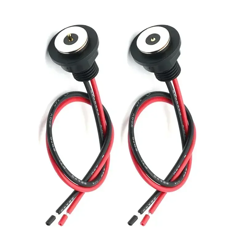 15A DC Magnetic Connector with Line Waterproof Thread Terminals CX 1.2M Charging Power Cord Magnetic Contacts Male Female Plug