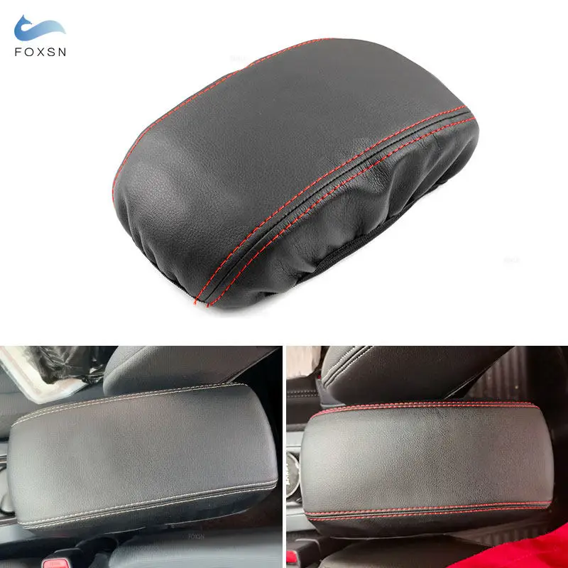 Black Microfiber Leather Car Inner Center Console Lid Armrest Box Cover Sticker Trim For Toyota Corolla 12th E210 2019 2020 2021