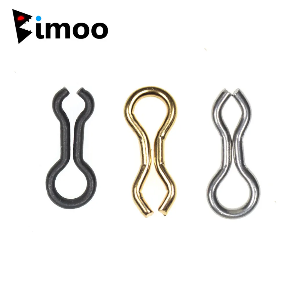 Bimoo 50pcs S M Stainless Steel Brass Fishing Sinker EyeLet Splay Ring Swivel DO-IT Mould Loops for Metal Jigs Hard Lure Weight