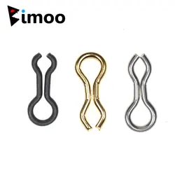 Bimoo 50pcs S M Stainless Steel Brass Fishing Sinker EyeLet Splay Ring Swivel DO-IT Mould Loops for Metal Jigs Hard Lure Weight