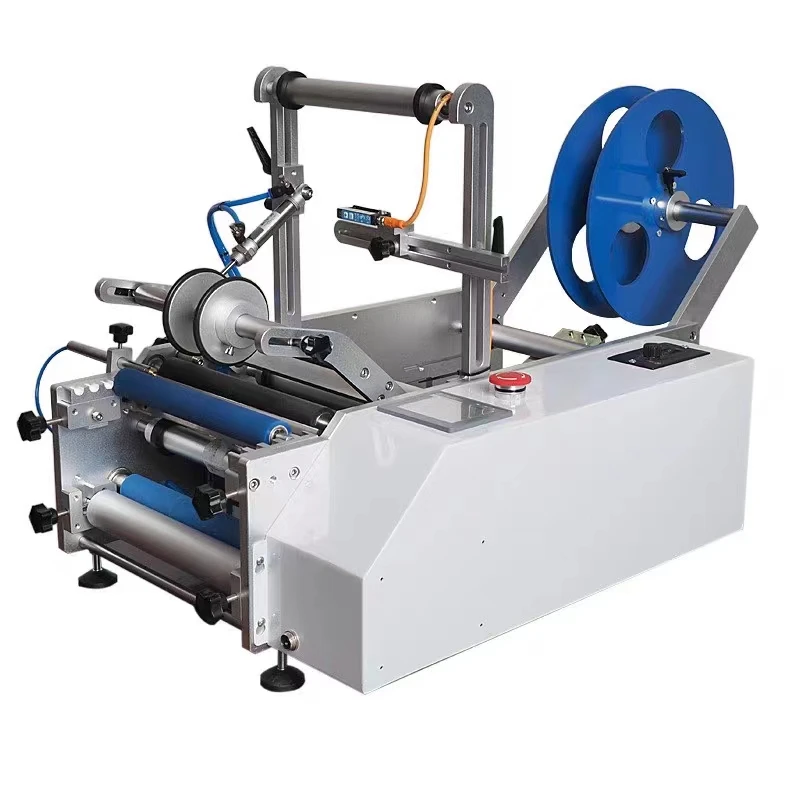 

Manual Semi Automatic Adhesive Table Top Wine Bottle Labeling Machine for Round