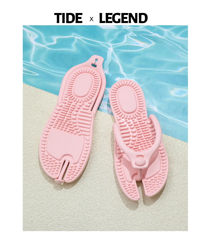 Heißer Verkauf Outdoor Reise Klapp Massage Hausschuhe Hotel Hausschuhe Neue männer Plattform Flip-Flops Badezimmer Hause Frauen Nicht-slip Rutsche – Detail 4
