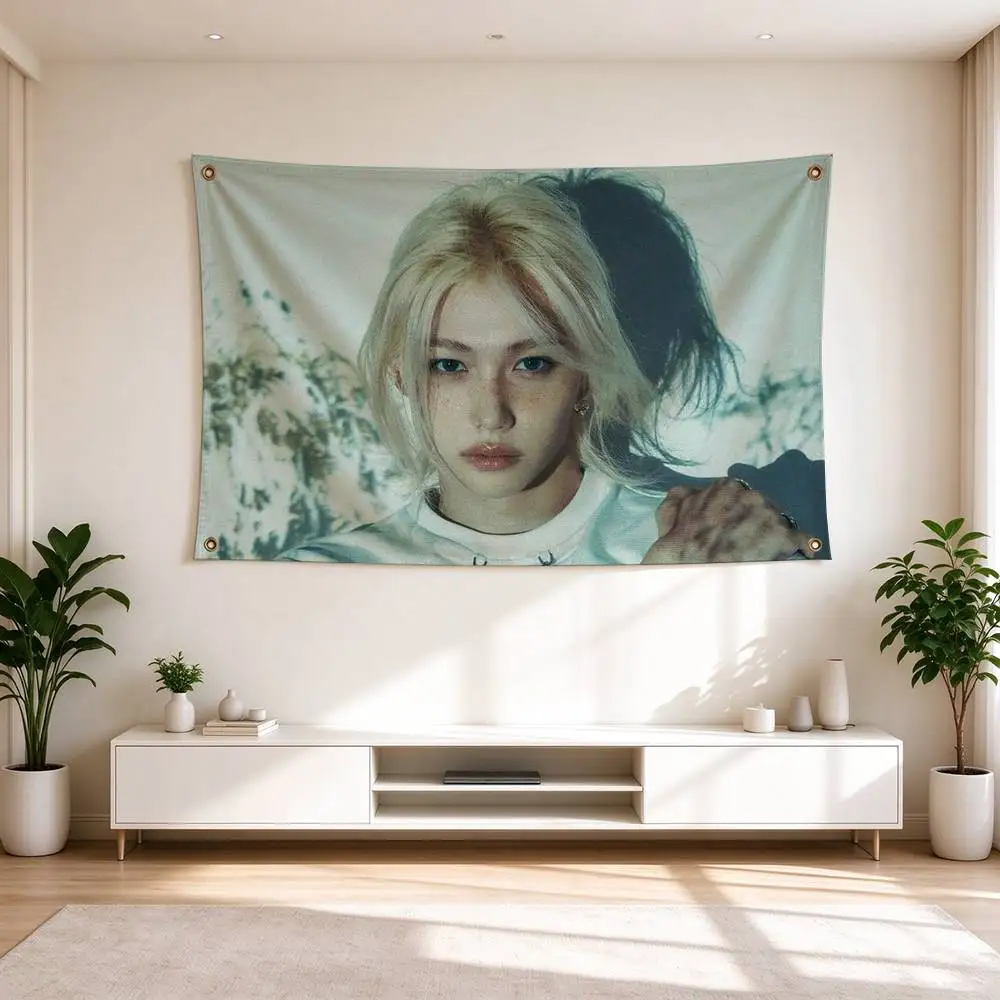 V-Vocal Idol Felix Lee  Flags Wall Hanging Tapestry Outdoor Garage Room Decorative flag Background Blanket