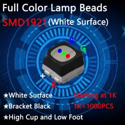 Lámpara LED SMD1921 a todo color, de cuatro pies, utilizada para mantenimiento de pantalla LED, componentes RGB para exteriores para pantalla, 1000 Uds.