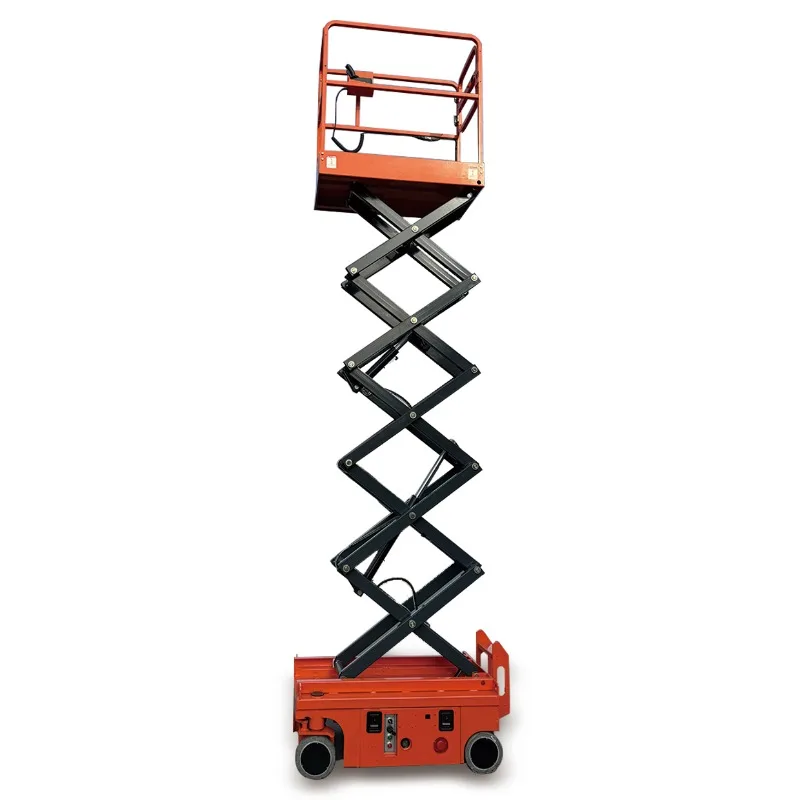 New Condition Mini Electric Scissor Lift Work Platform 500kg Load Capacity with Full Electric Motor Drive Core Home Use