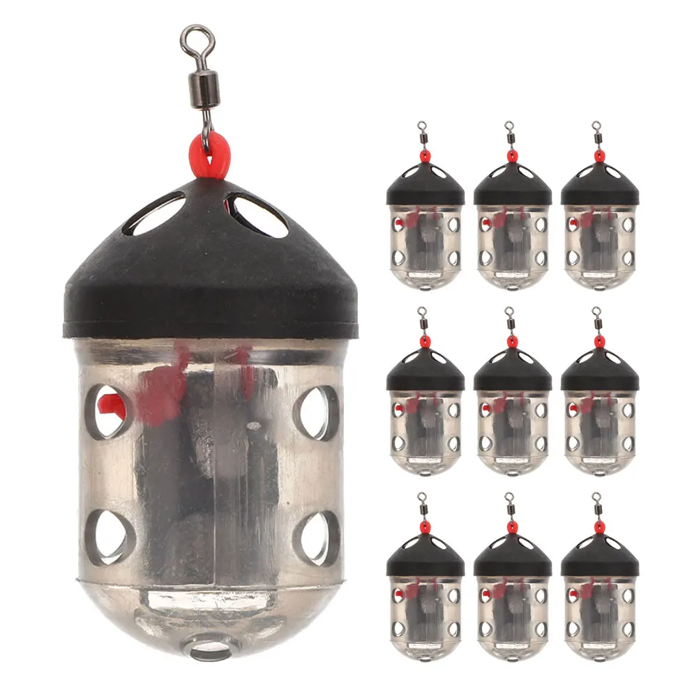 

10Pcs Versatile Carp Bait Cage Fishing Equipment Compact Portable Design Lightweight Fishing Tackle Accessories