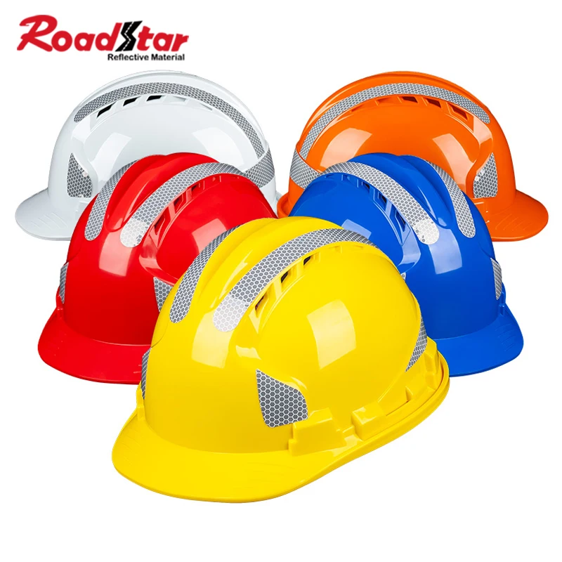 Roadstar PET capacete adesivo reflexivo, alta visibilidade, refletor branco, aviso marca, folha reflexiva