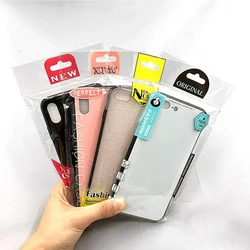 500pcs OPP Packaging Bag For Samsung iPhone Xiaomi Cover Bag Neutral Plastic Phone Case Pouch, Self-adhesive Cellphone Bags