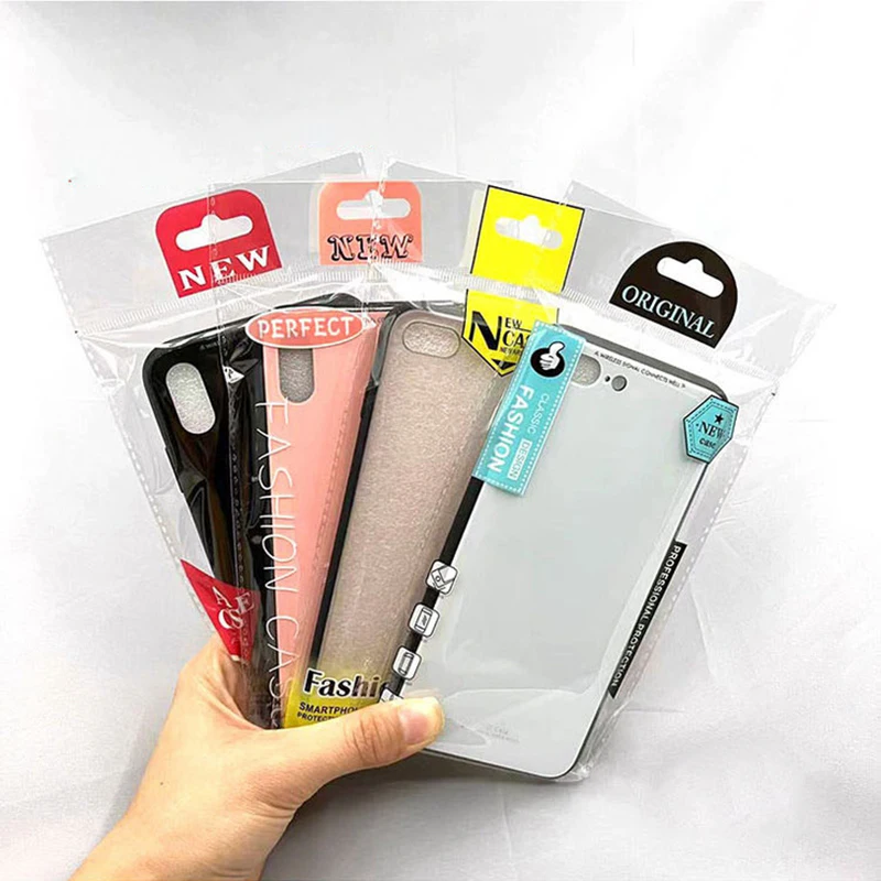 OPP Packing Bag For Samsung iPhone Xiaomi Cover, Neutral Plastic Phone Case Packaging Bag, Transparent Pouch, Self-adhesive Bags