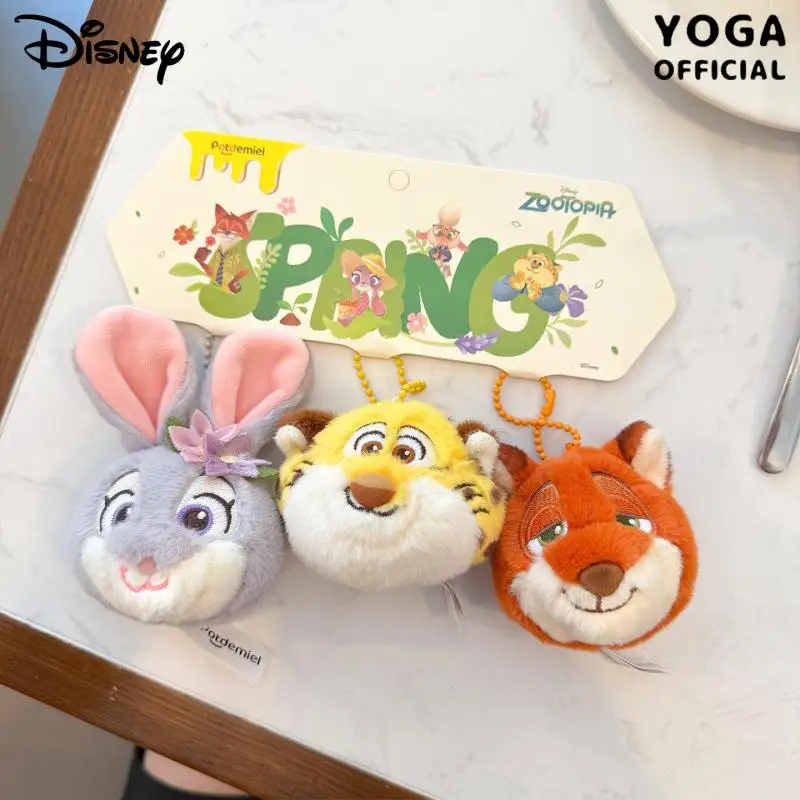 Kawaii Disney Zootopia Nick Wilde jouets en peluche sac à dos porte-clés dessin animé créatif Judy Hopps Benjamin garçon et fille cadeaux d'anniversaire
